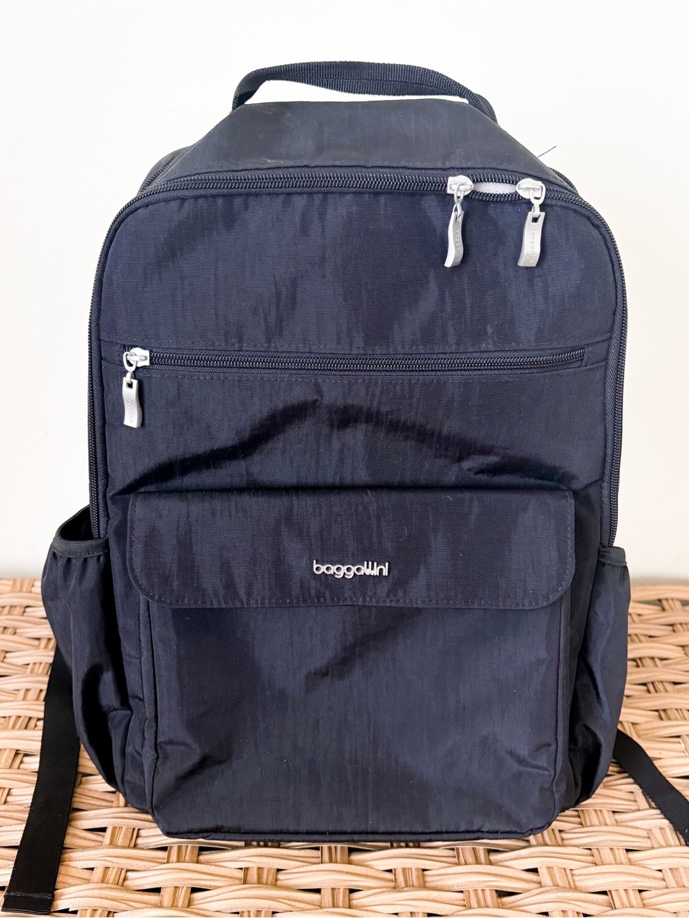 Baggallini Everyday Laptop Backpack - Lightweight Nylon w/Padded Laptop Sleeve